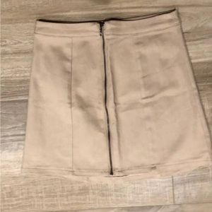 Zip Up Denim Skirt Charlotte Russe